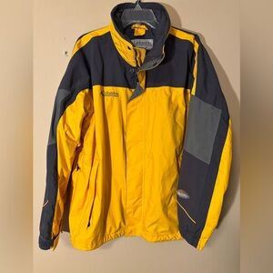 Columbia Men's Vibrant Yellow and Grey Jacket